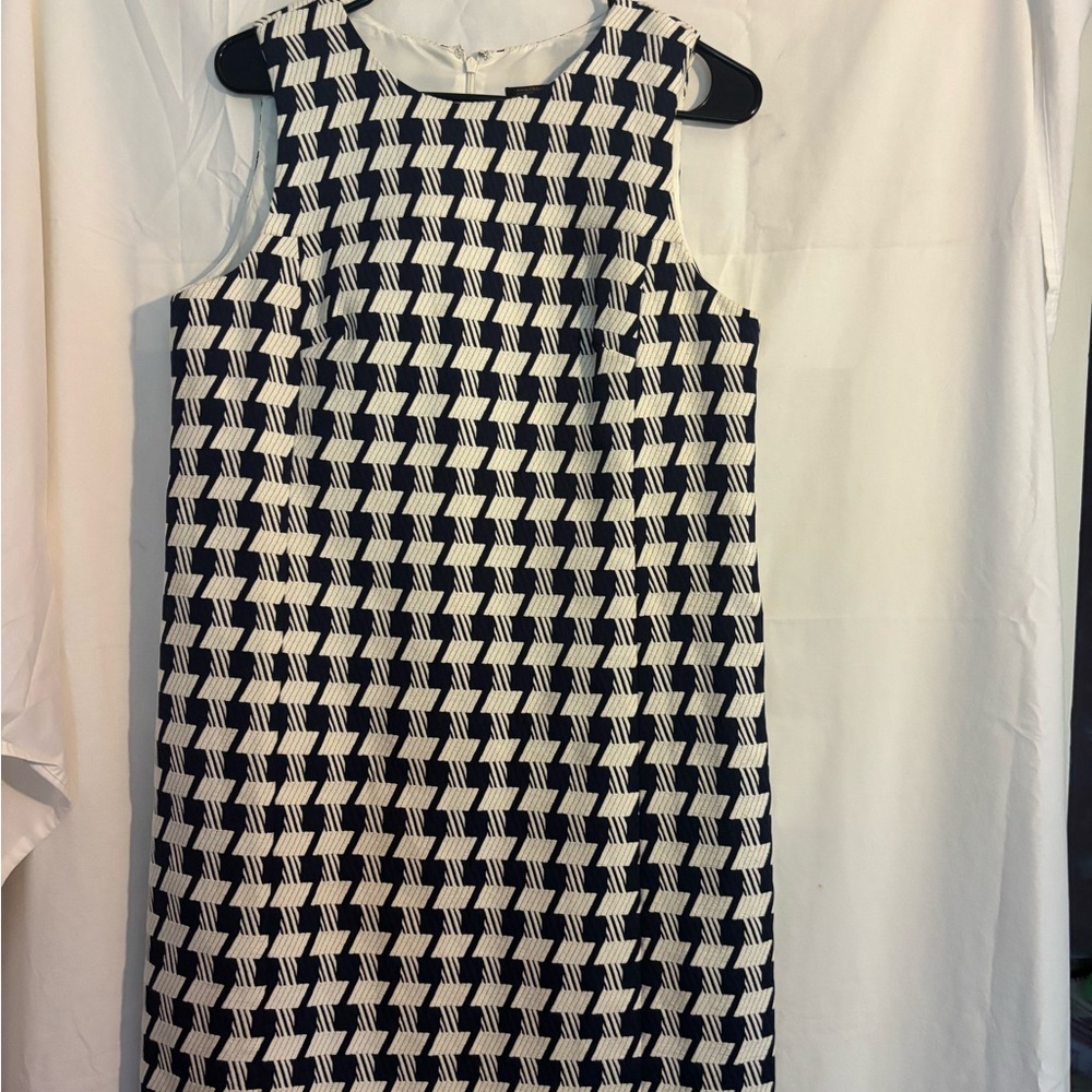 Ann Taylor Navy and White Mini Dress